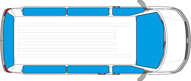 Carbest Isoflex Innenisolierung Komplettset für Mercedes Vito/Viano Bj. 2004-2014, kurzer Radstand, 8-teilig