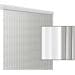 Arisol Band Lux Türvorhang, 100x220cm, silber/weiß