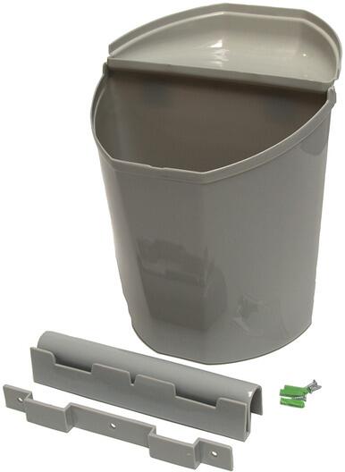 Camp4 Abfalleimer mit Deckel, 6L, grau