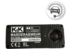 K&K M8000 Ultraschall-Marderabwehrgerät, batteriebetrieben