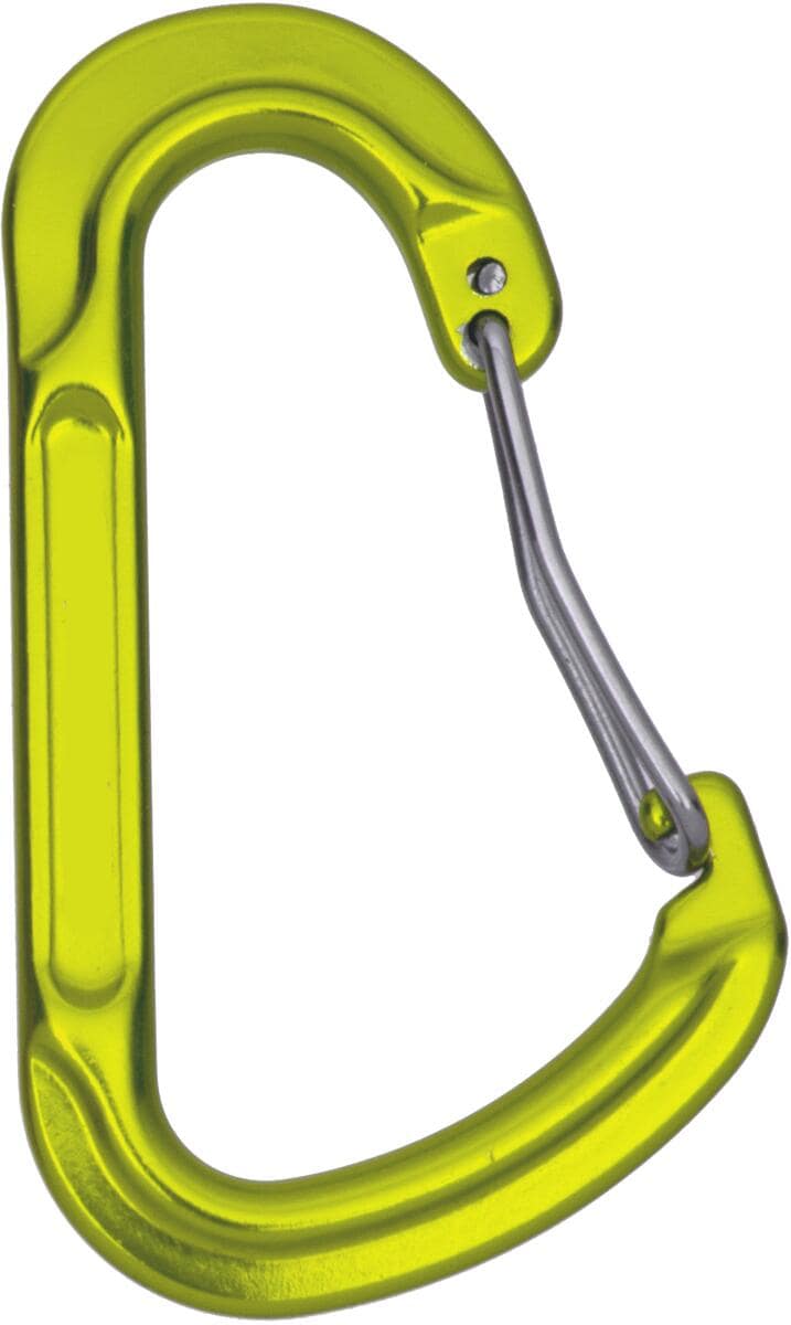 Origin Outdoors Zubehörkarabiner D-Form, 2 Stück, lime