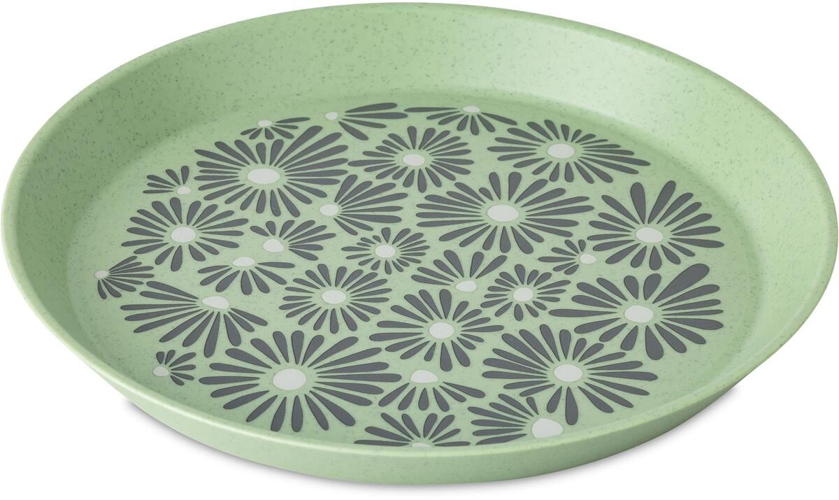 Koziol Blomster Kleiner Teller, 205mm, nature leaf green daisy