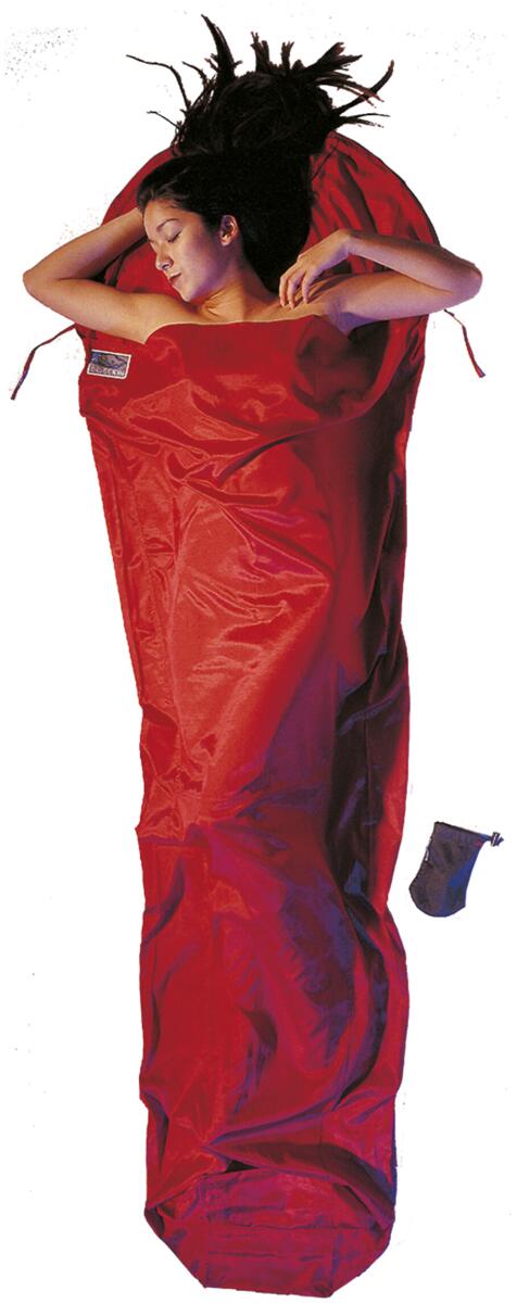 Cocoon MummyLiner Innenschlafsack, 241cm, Seide/ägypt. Baumwolle, rot