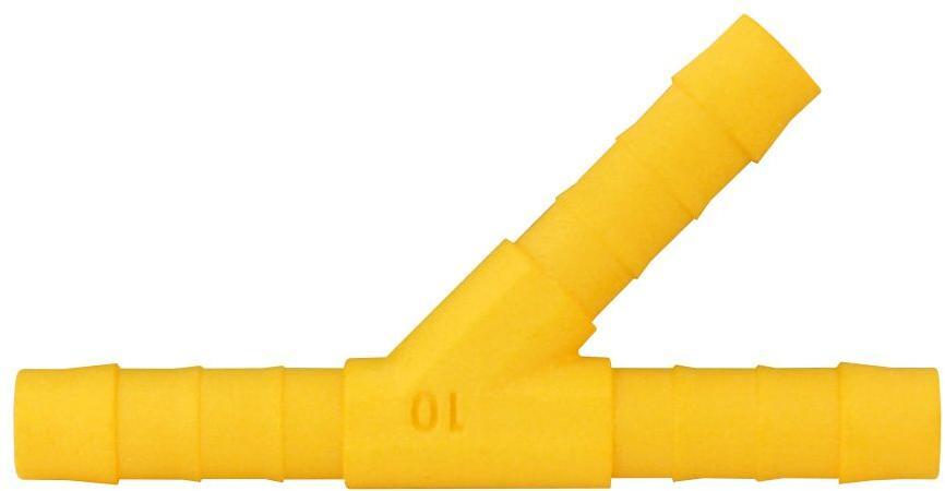 Lilie Y 45° Verbinder, gelb, ø10 mm