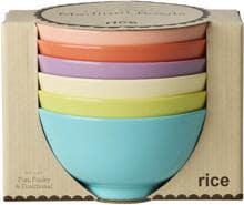 Rice Melamin Schüssel, Glory Days Farben, 700 ml, 6er Pack