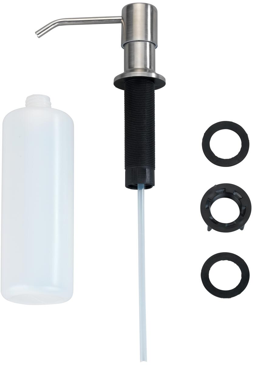WENKO Monti Einbau Seifen- und Spülmittelspender, 400ml