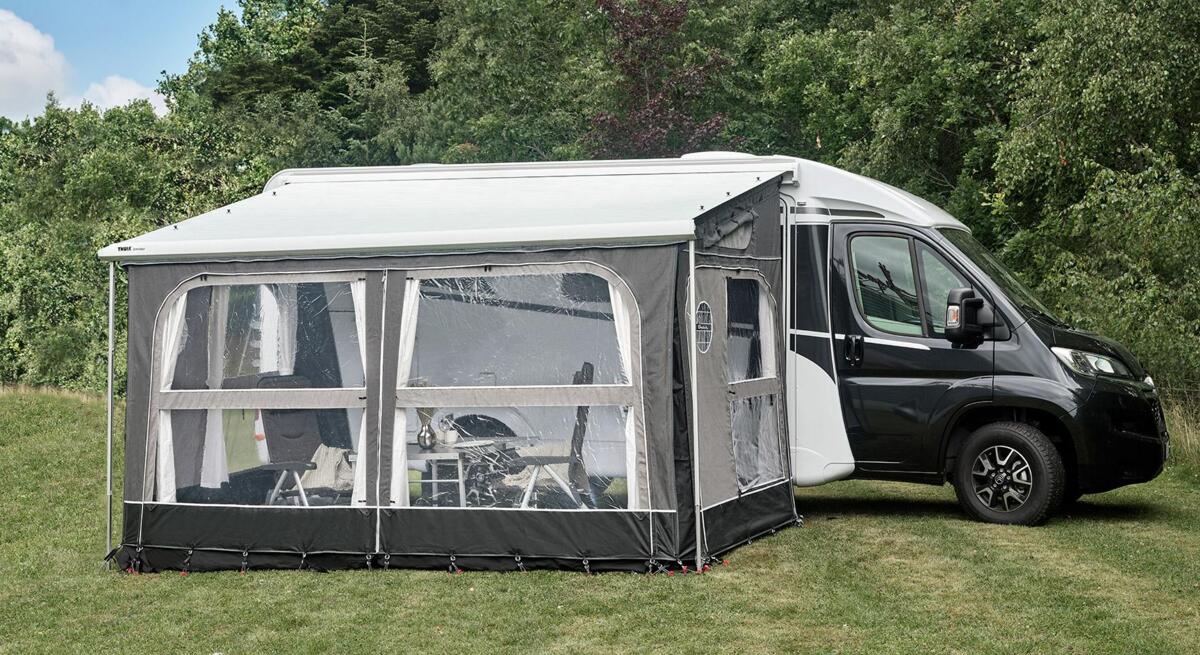 Isabella Buddy Markisenzelt Frontseite 420, 420x250x190-214cm