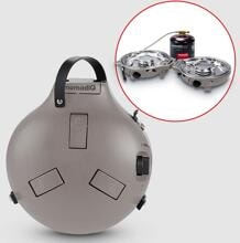 NomadiQ Outdoor Gaskocher tragbar, grau