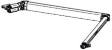 Gelenkarm links für Markisenlänge 3-5m - Thule Ersatzteil Nr. 1500603327 - für TO 6300