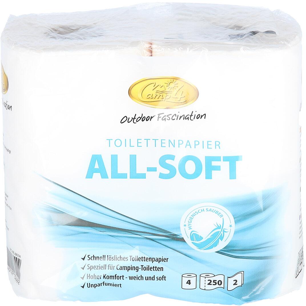 Camp4 All-Soft Toilettenpapier, 4 Rollen