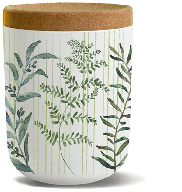 bioloco plant Vorratsdose, 800ml, green leaves