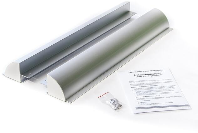WATTSTUNDE HSA68/W Solarmodul Halterung ALU, silber