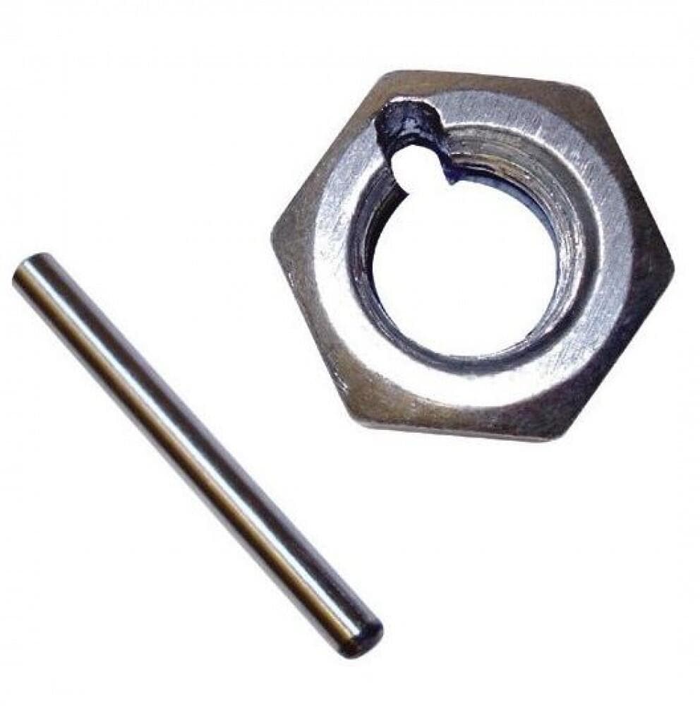 Doublelock Sicherungsbolzen, mit Splint und Kontermutter, M12