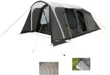 Outwell Florida Air Luftzelt, 5-Personen, 320x640cm, grün inkl. Teppich + Bodenplane - Camping Wagner Edition
