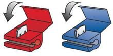 Lampa Abzweigverbinder-Set, rot/blau, 10er-Pack