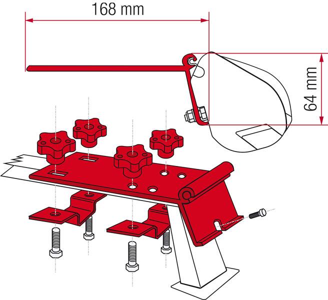 Fiamma F35 Adapter Kit Standard für Dachträger