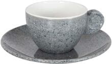 Gimex Solid Line Espressotasse, 4er Set, granite