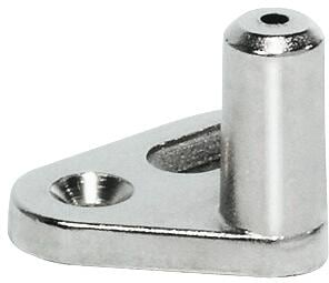 Push-Lock Schließbolzen, 2er Pack, mit Anschraubplatte. Zinkdruckguss, vernickelt poliert