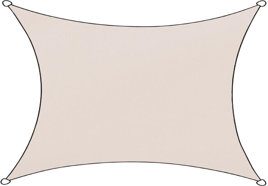 Livin outdoor Livigno Oxford Square Schattentuch, 3,4m, natur