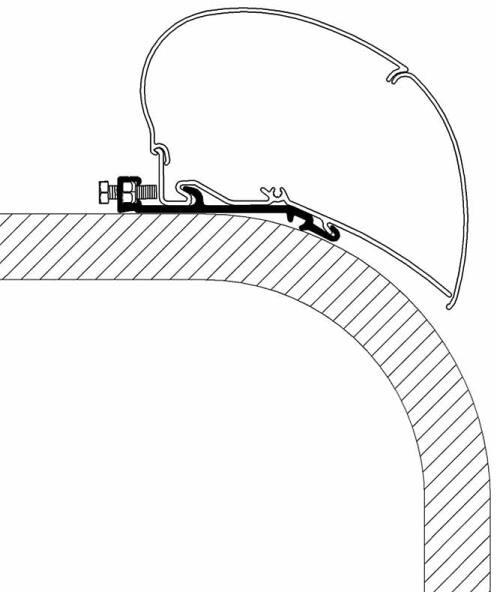 Thule Omnistor 9200/6300 Flat Adapter, 300cm