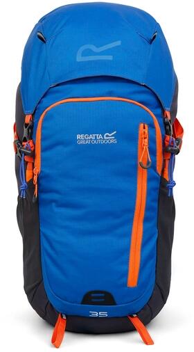 Regatta Highton V2 Rucksack, blau/orange, 35 L