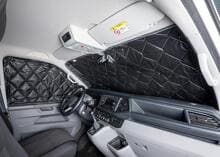 Carbest Blackline Isoflex Thermomatte für Ford Tourneo Custom ab 10/2023, 4-teilig, Wohnraum, kurzer Radstand