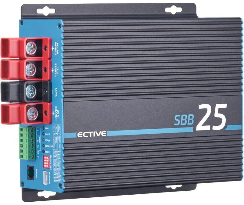 ECTIVE SBB Ladebooster mit MPPT-Laderegler, 12V auf 24V, 25A