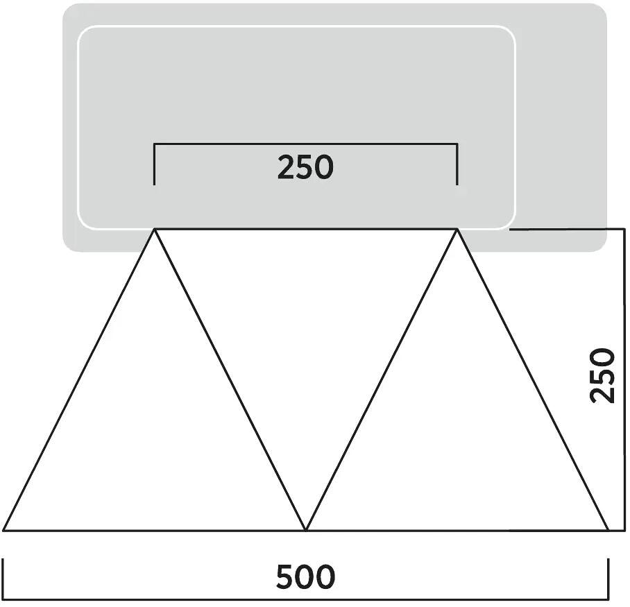Easy Camp Lom Tri Bus-Sonnensegel, 500x250cm, grau bei Camping Wagner  Campingzubehr