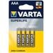 Varta Superlife Batterien, AAA, 4er-Pack