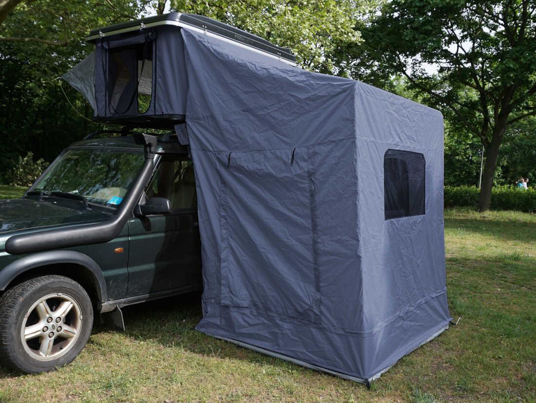 Prime-Tech Nevada Vorzelt für Nevada Dachzelt, 200x180cm, grau