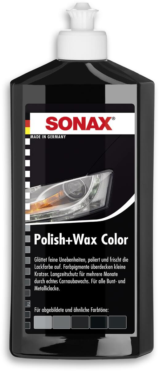 Sonax Politur mit Farbpigmenten und Wachsanteilen, 500ml, schwarz