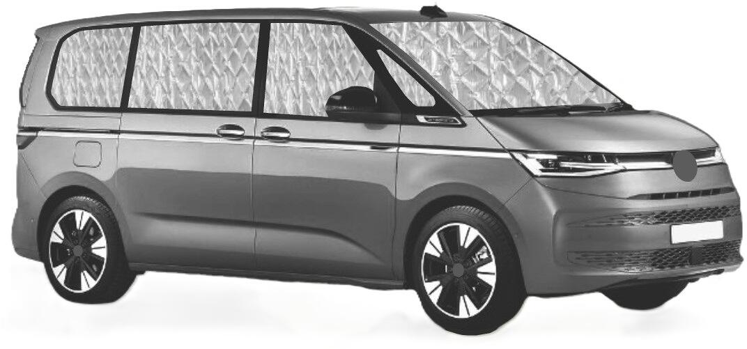 NRF ECO-THERMAL Thermomatten-Set komplett schwarz 9-teilig kurz Komfort für VOLKSWAGEN T5 - T6 2003 - 2023