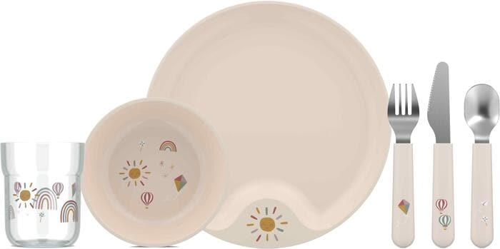 Mepal Mio Baby Geschirr-Set, 3-teilig, Little Farm