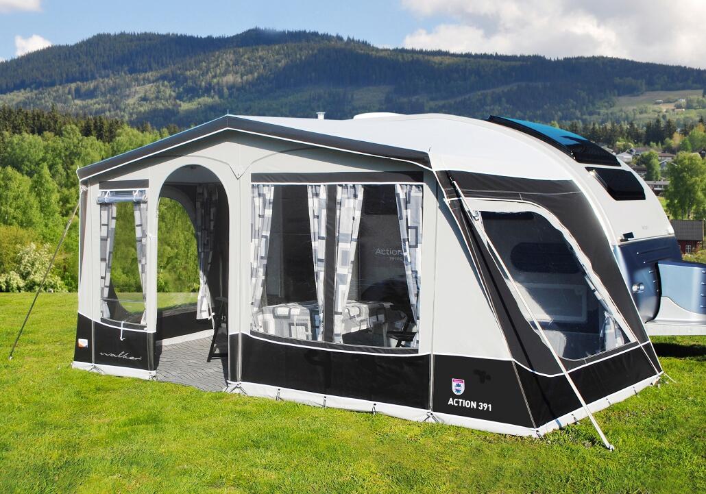 Walker Action Vorzelt für Adria Action 391 PD/PH-LH mit Alu-Gestänge