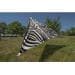 Bent TC-Zip Canvas Single verbindbares Sonnensegel, 250x250cm, Zebra Design