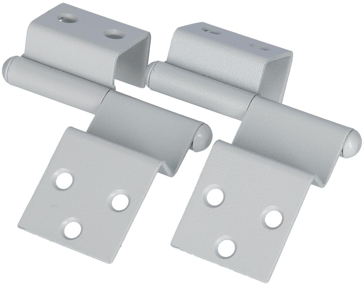 FAWO Spezialscharnier, rechts, hellgrau, 2er-Pack