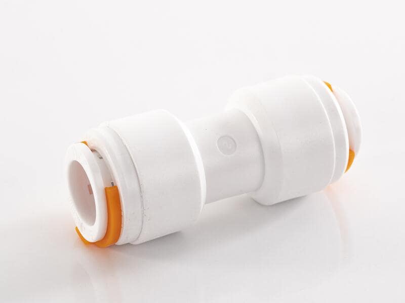 DMfit Rohrsteckverbinder gewinkelt 3/8 BSP Rohranschluss ø8mm | 80.000 DMfit Rohrsteckverbinder gewinkelt 3/8 BSP Rohranschluss ø8mm | 80.000