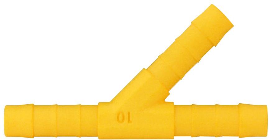 Lilie Y 45° Verbinder, gelb, ø10 mm, 5 Stck.