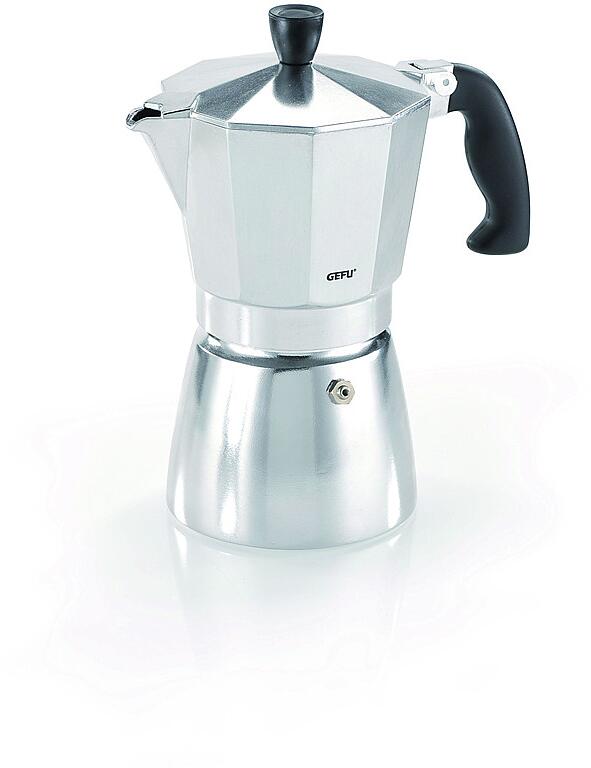 Gefu Lucino Espressokocher, Aluminium, 3 Tassen