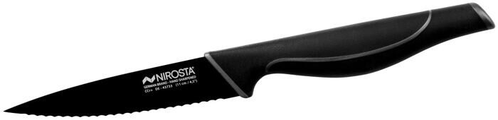 Nirosta Wave Küchenmesser, 11cm, schwarz
