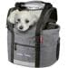 KLICKfix Doggy Hundefahrradtasche, 24 Liter, grau/schwarz