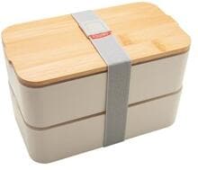 Baladeo Bento Mihara, Lunchbox weiß, mit Bambusdeckel