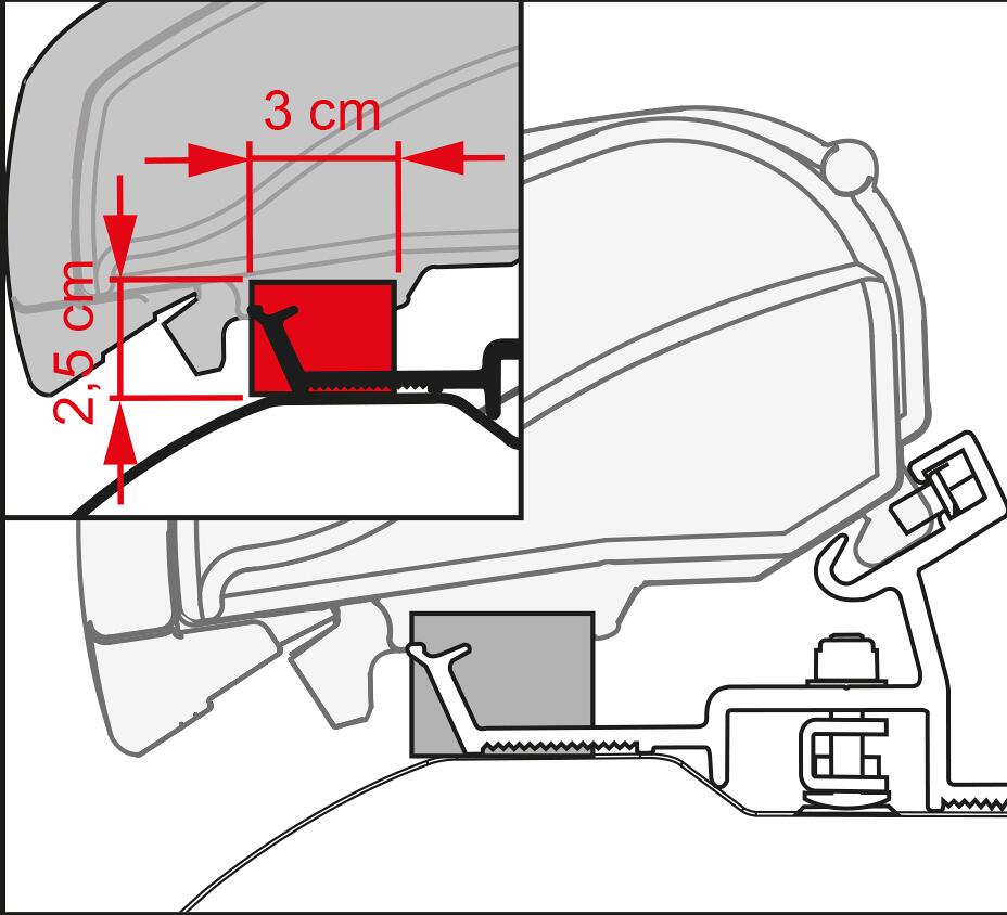 Fiamma F80/F65 Kit Rain Guard, 50cm