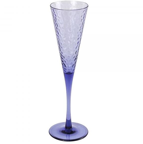 Gimex PC Stone Line Champagnerglas, 130ml, blau