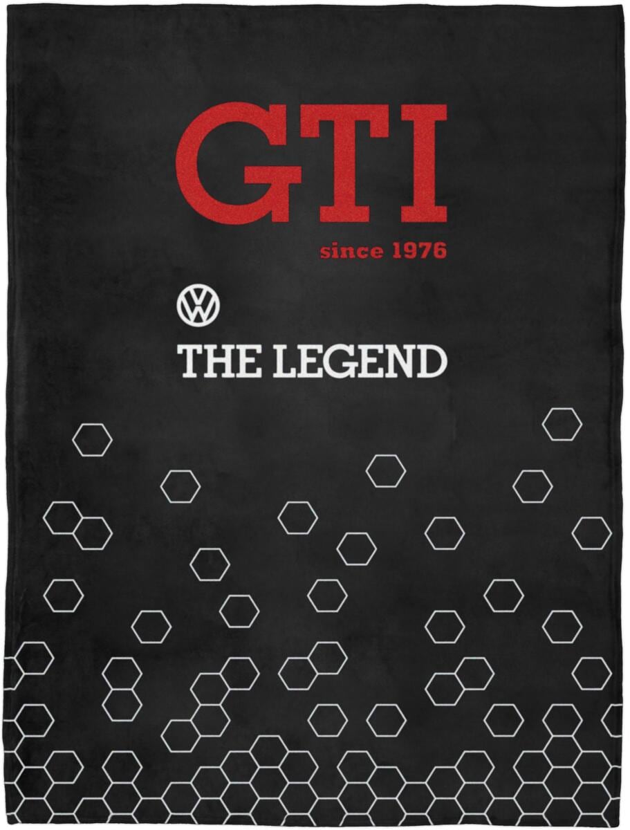 VW Collection VW GTI Fleecedecke, schwarz