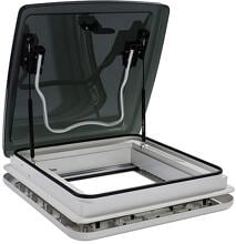 Quipon Sky Dachhaube, 400x400mm, mit LED Beleuchtung, Zwangslüftung, Dichtung und Seil, weiß