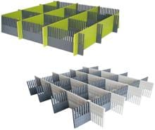 Purvario Stecksystem Stauleisten für Schubladen, 8er Set