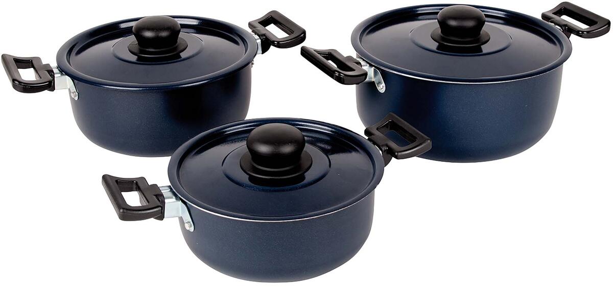 Bo-Camp Rondo Topfset, 3-teilig, Aluminium