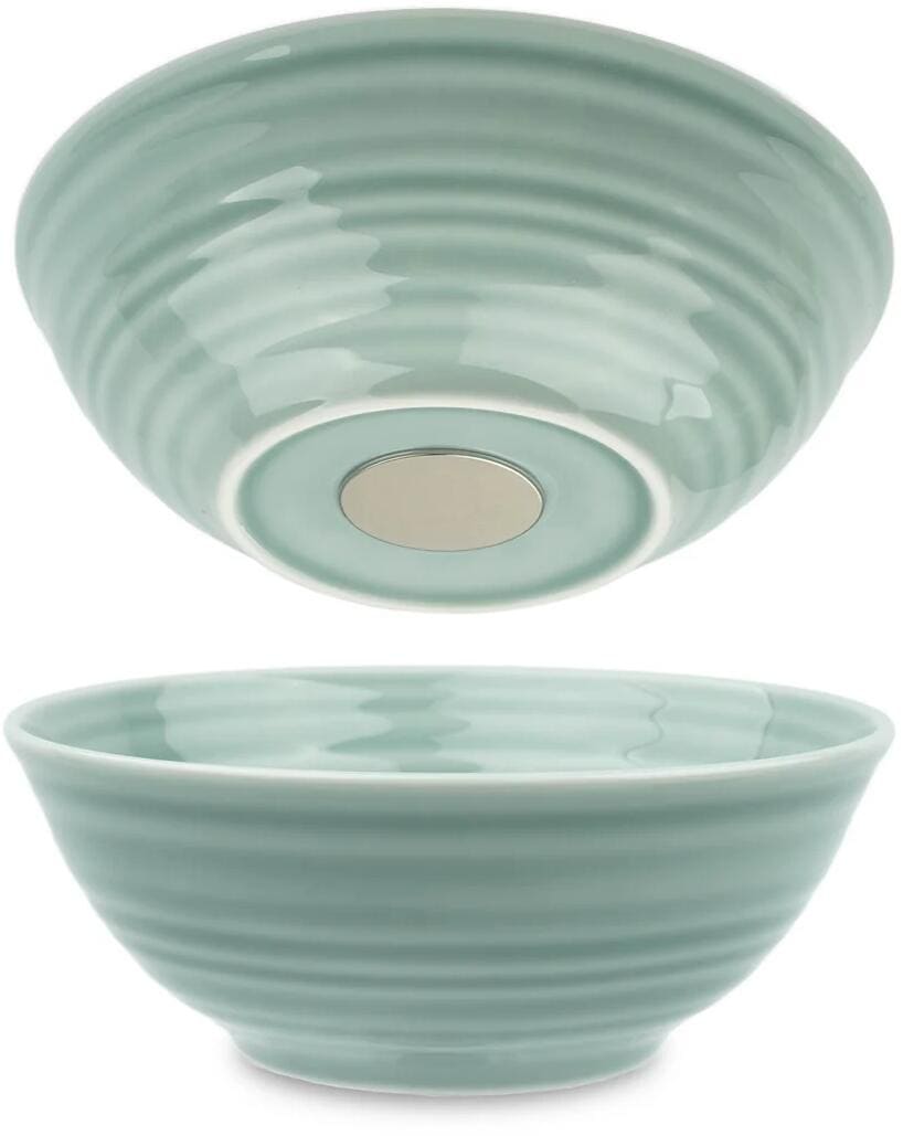 silwy Magnet-Porzellanbowls, 2er-Set, cyan