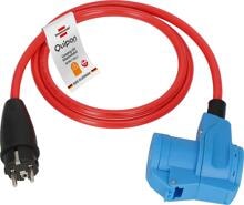 Quipon Adapterleitung LINK BQ 1,5m, 3x2,5 Stecker Schuko, Winkelkupplung CEE